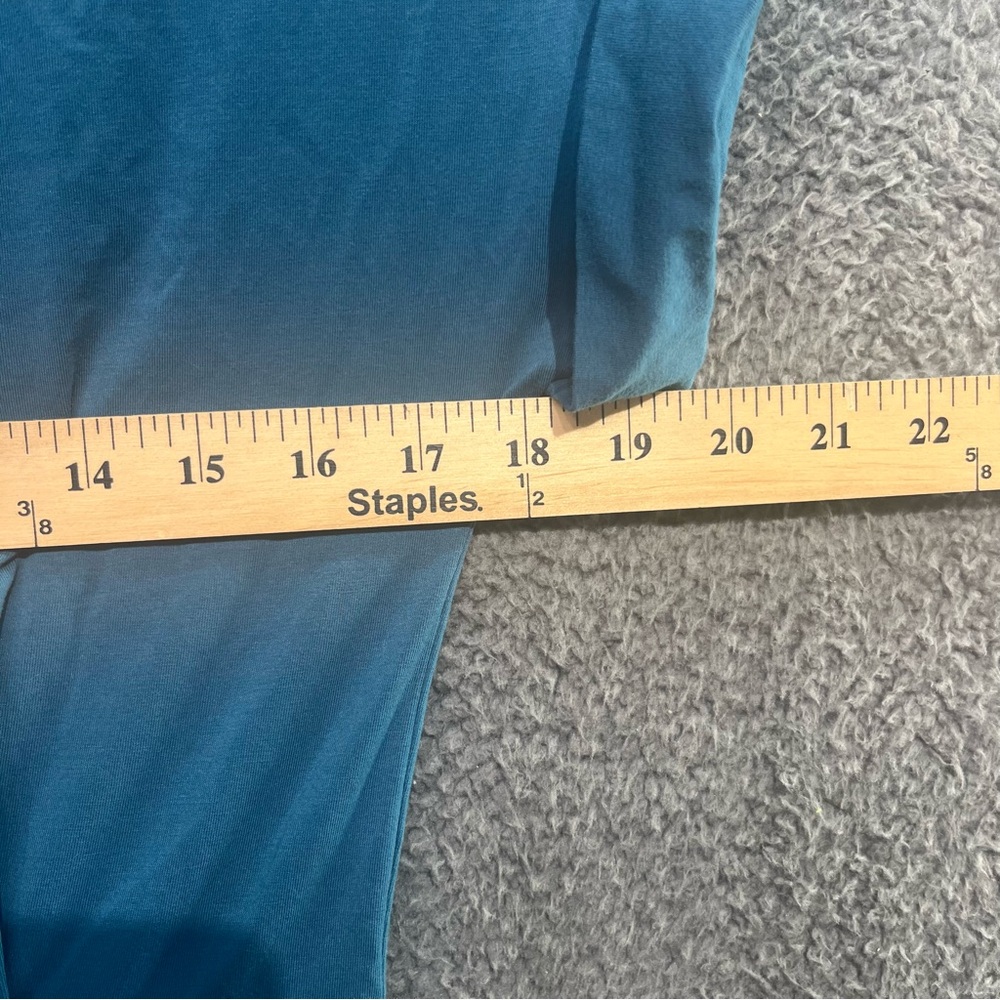Fashion Nova Teal Mini Short Sleeve‎ Dress with Side Ties - Picture 7 of 9